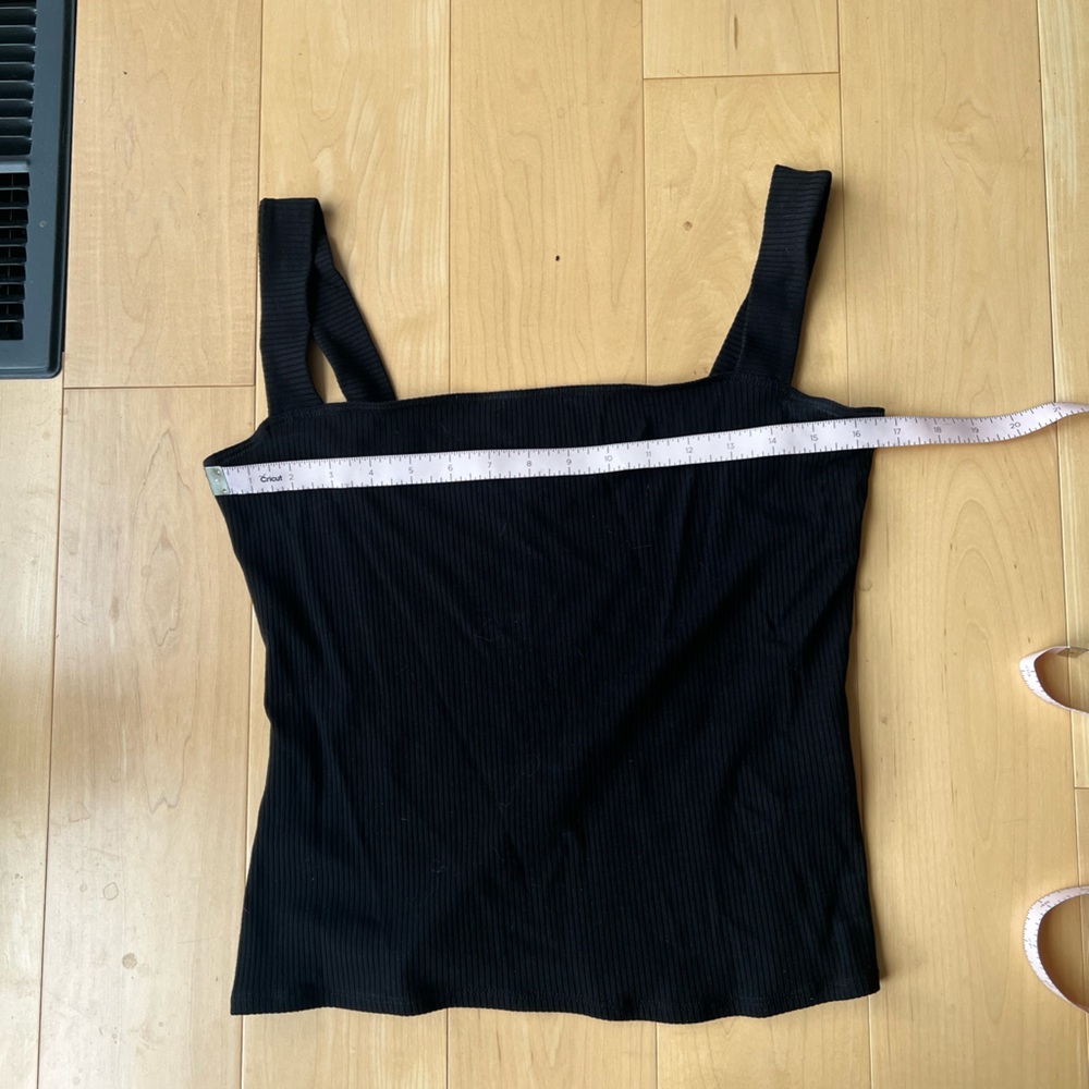Reformation jeans square neck knit ribbed tank top. NWT, size large.
